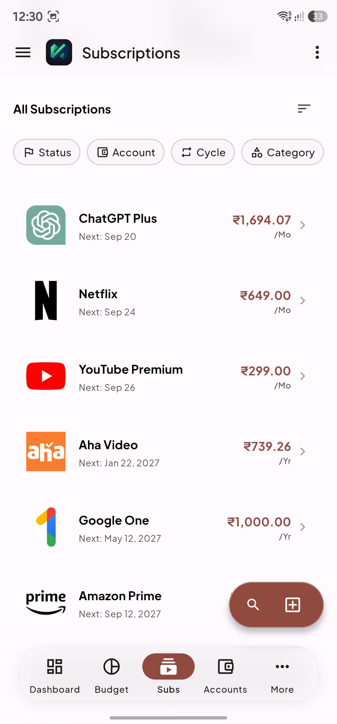 Subscriptions